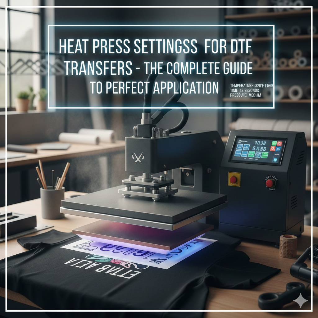 Heat Press Settings for DTF Transfers – The Complete Guide to Perfect Application