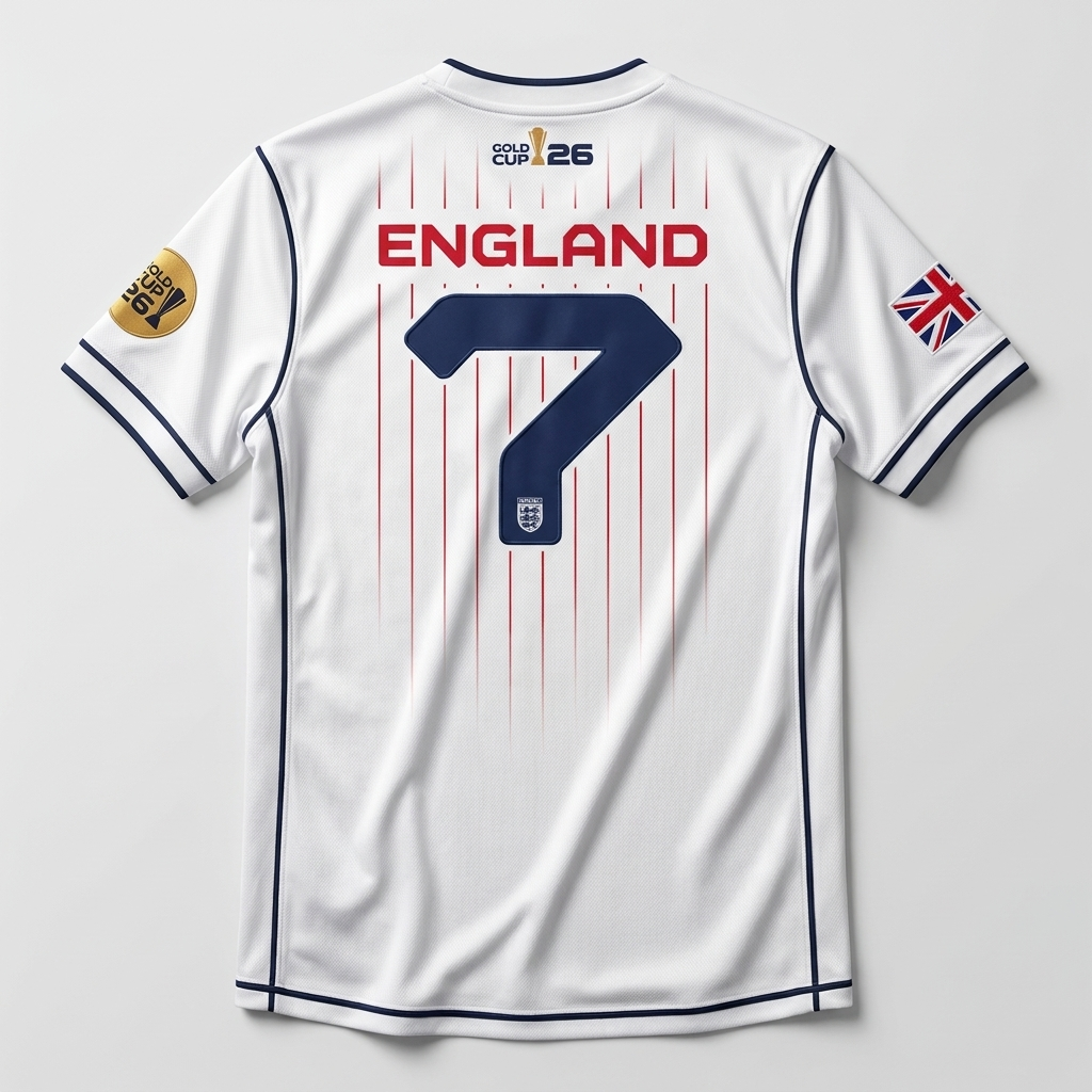 England Custom Jersey | Gold Cup