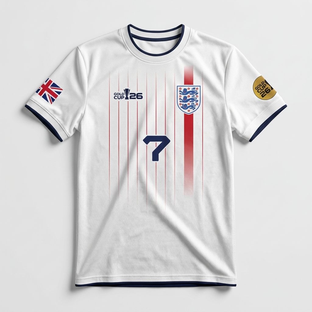 England Custom Jersey | Gold Cup