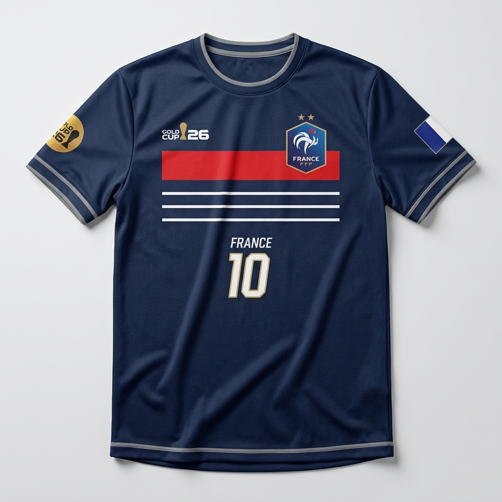 France Custom Jersey | Gold Cup