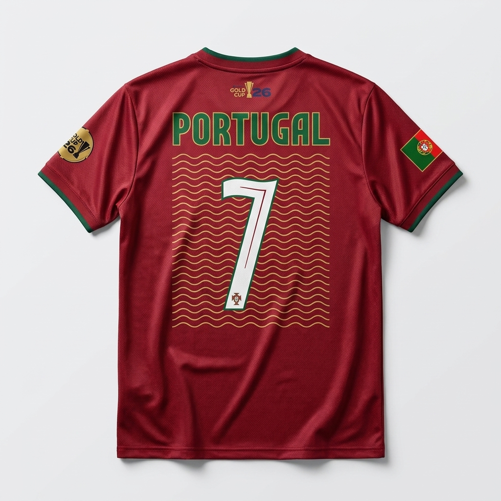 Portugal Custom Jersey | Gold Cup
