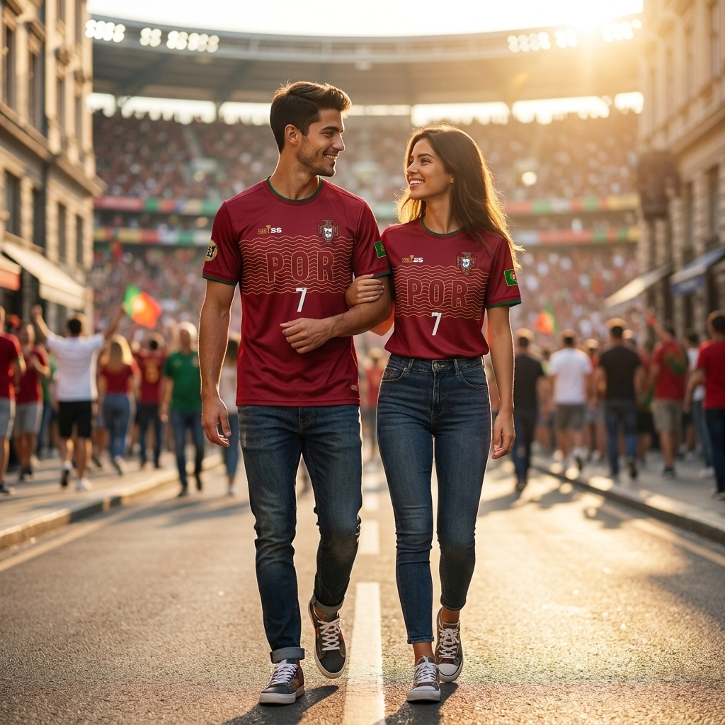 Portugal Custom Jersey | Gold Cup