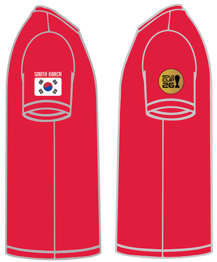 South Korea Custom Jersey | Gold Cup