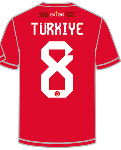 Turkiye Custom Jersey | Gold Cup