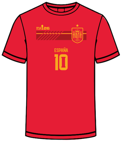 Spain Custom Jersey | Gold Cup