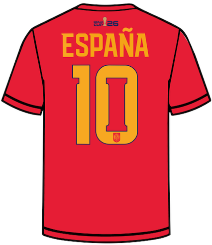Spain Custom Jersey | Gold Cup