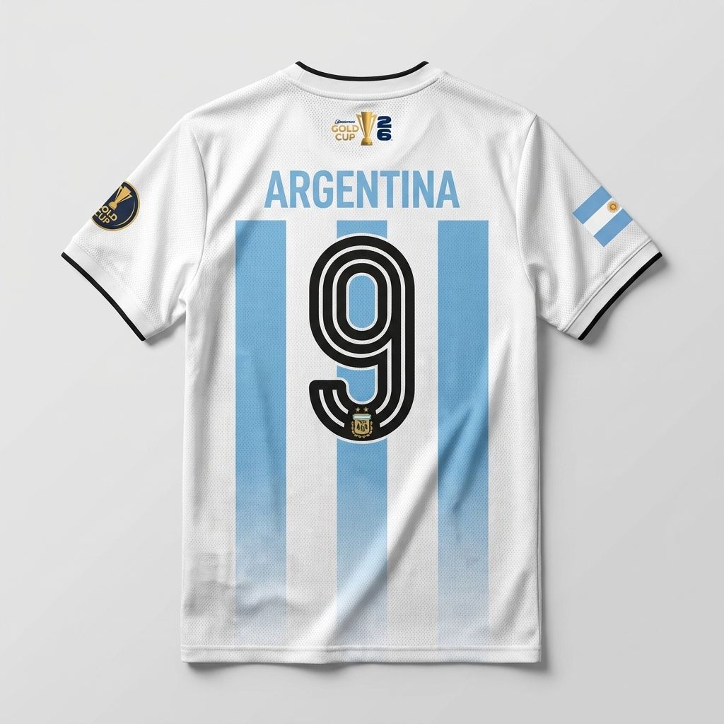Argentina Custom Jersey | Gold Cup